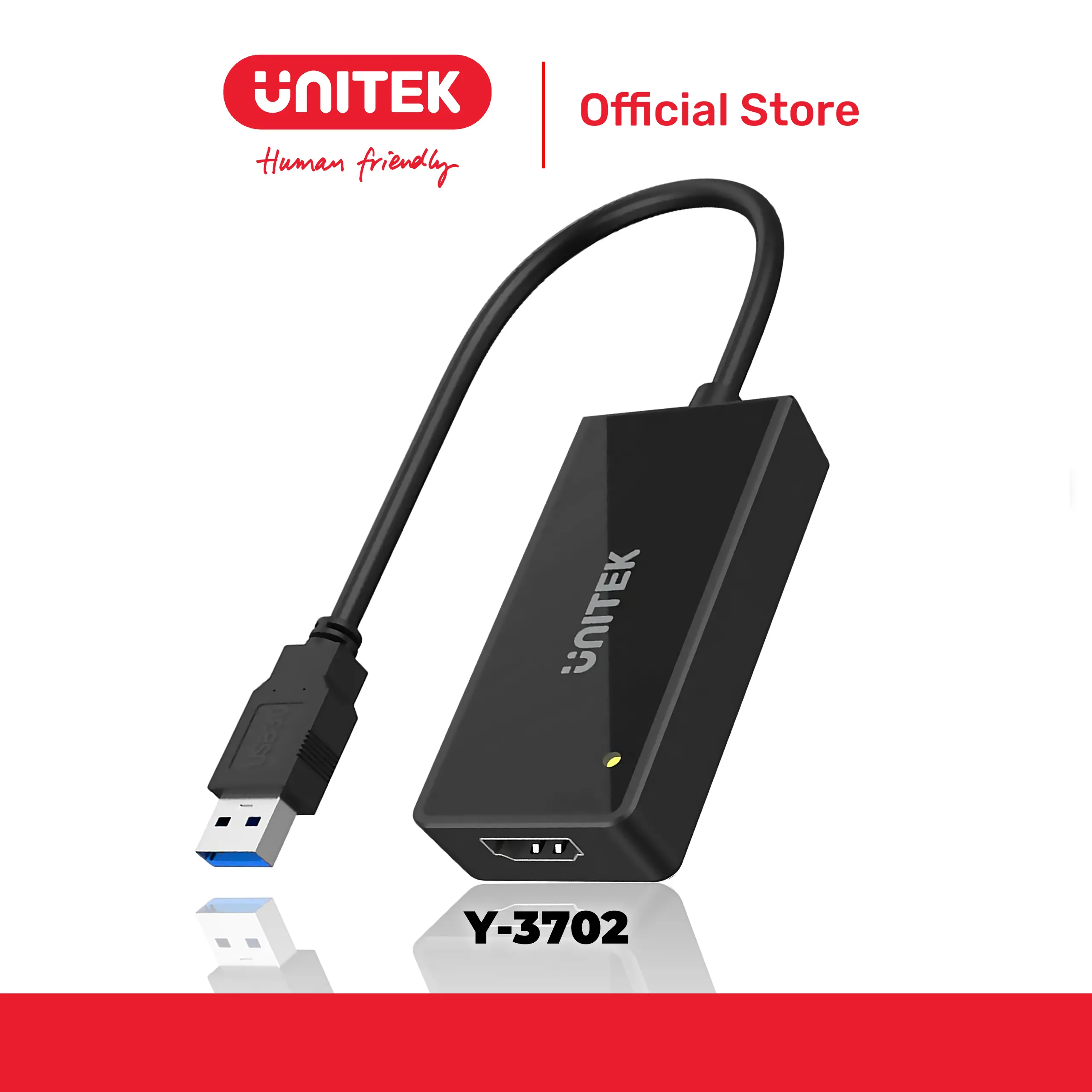Cáp chuyển đổi USB 3.0 -> HDMI 1080p@60Hz UNITEK Y-3702