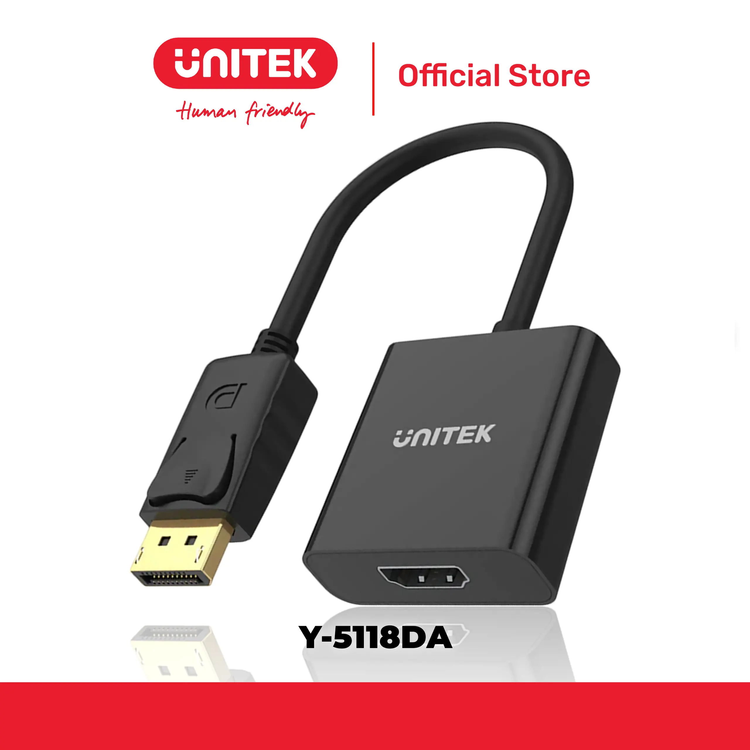 Cáp chuyển đổi DisplayPort -> HDMI 1080p@60Hz UNITEK Y-5118DA