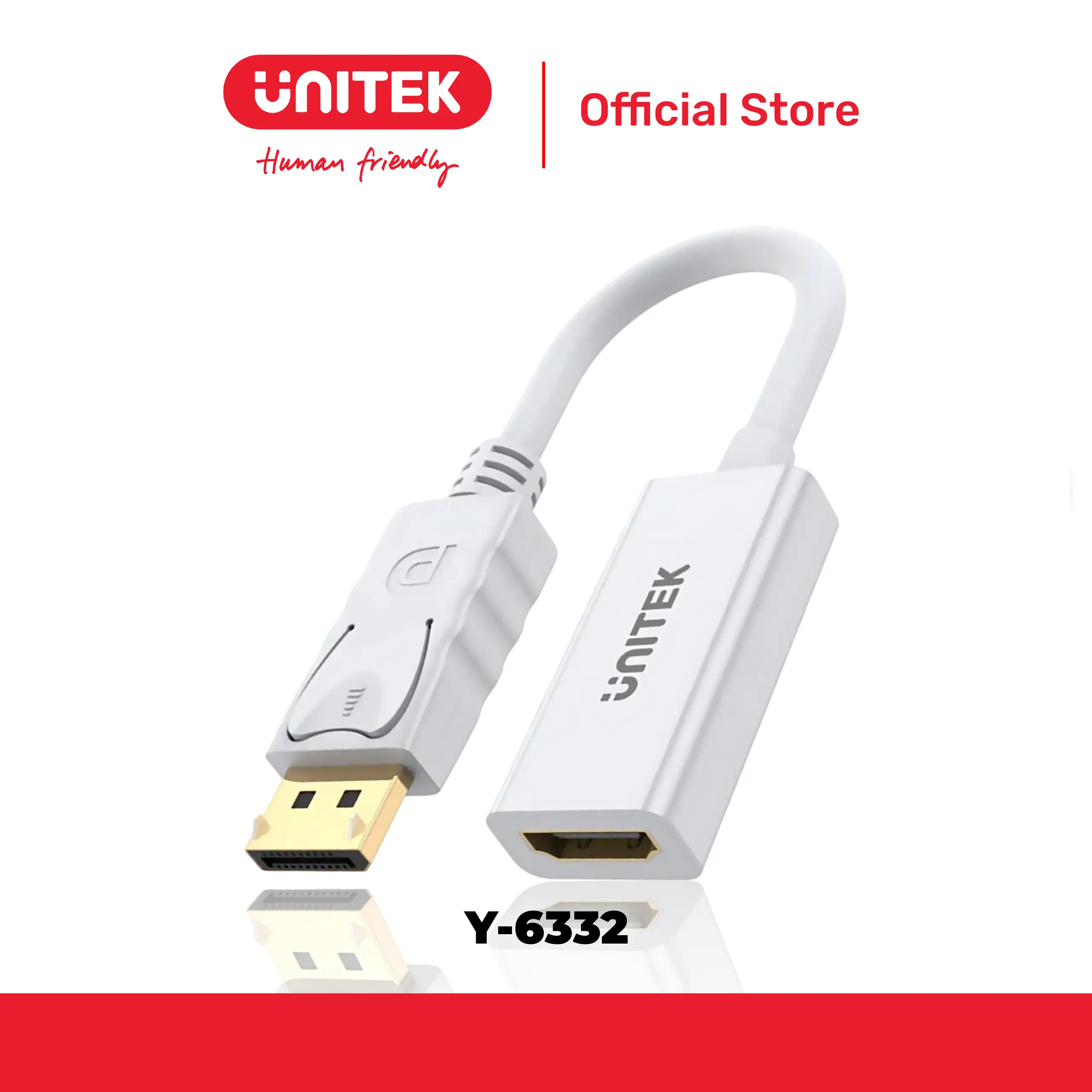 Cáp chuyển đổi DisplayPort -> HDMI 1.4 4K@30Hz UNITEK Y-6332