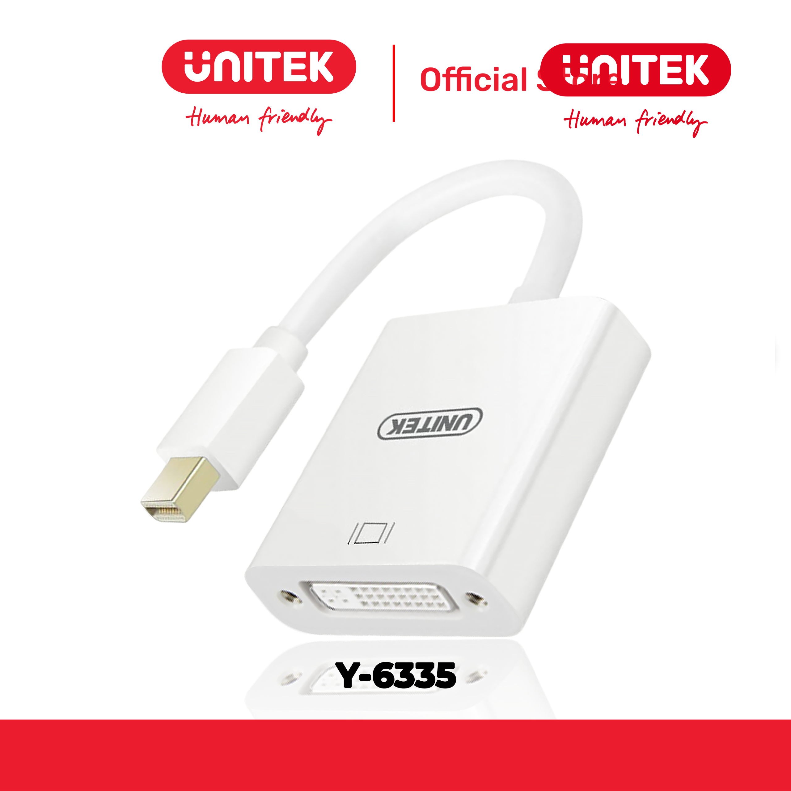 Cáp chuyển đổi Mini Displayport -> DVI 1080p@60Hz UNITEK Y-6335