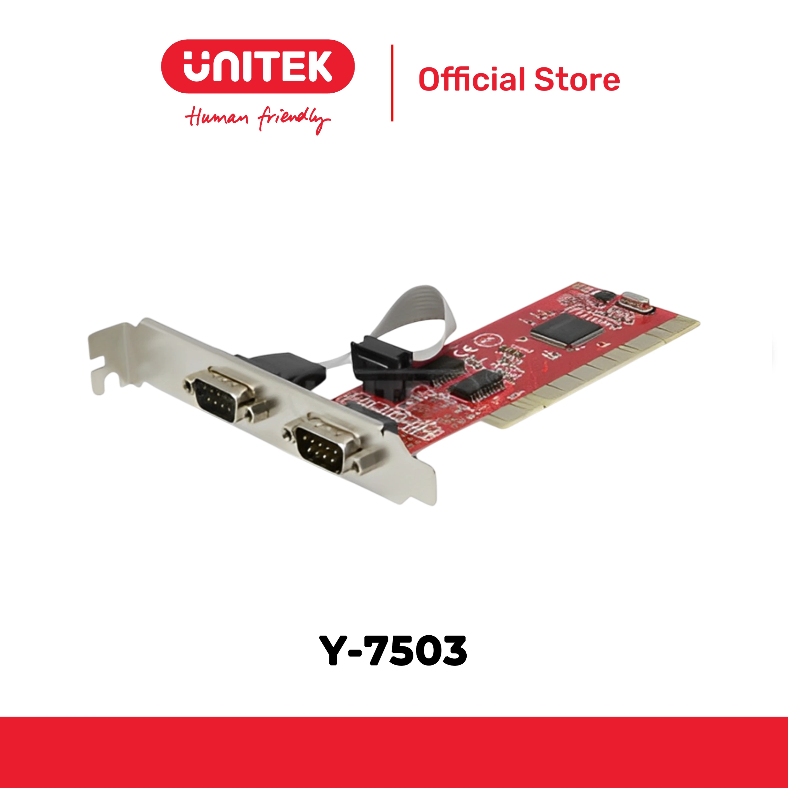 Card PCI cổng Com9 đôi UNITEK Y-7503
