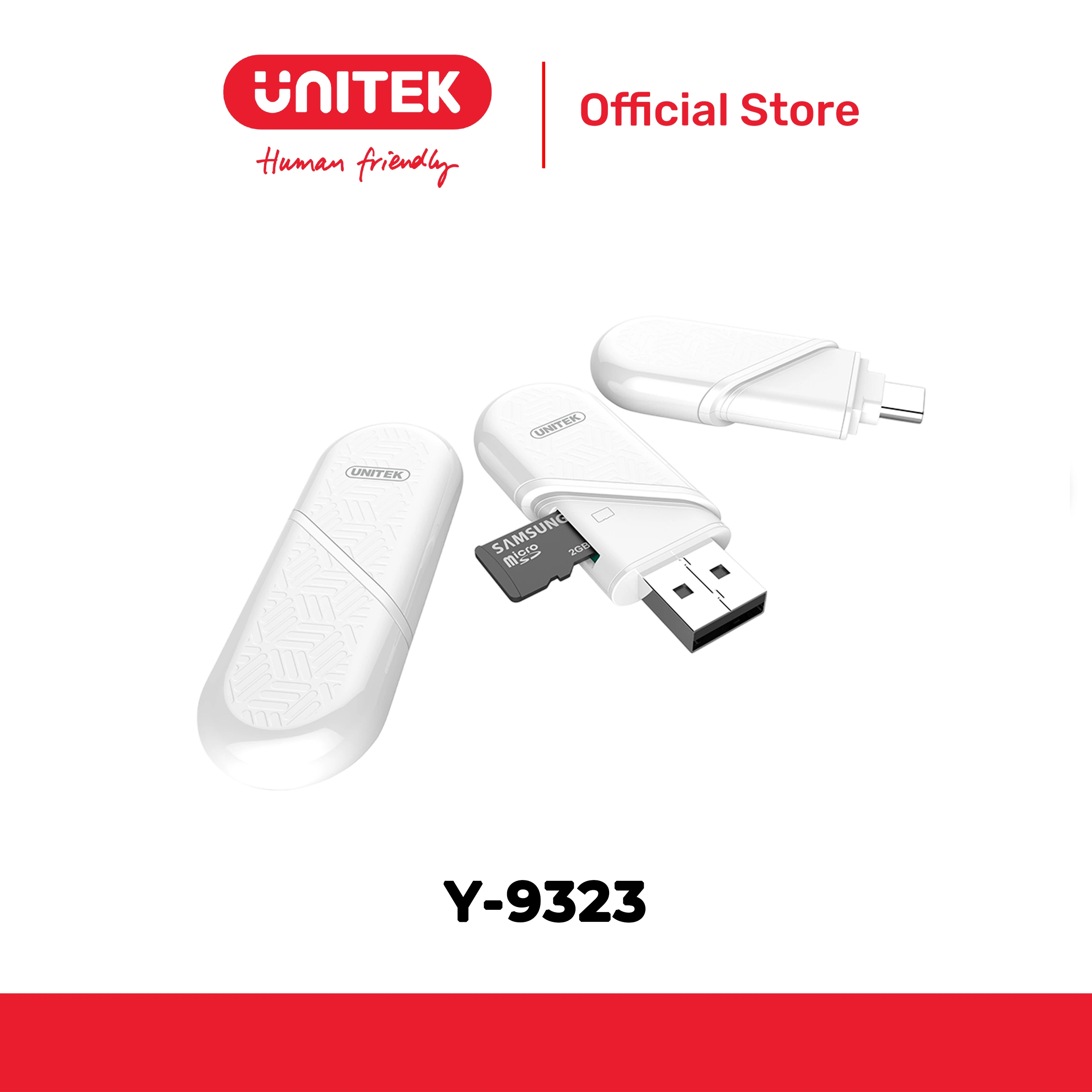 Đầu đọc thẻ Type-C + USB 3.0 UNITEK Y-9323