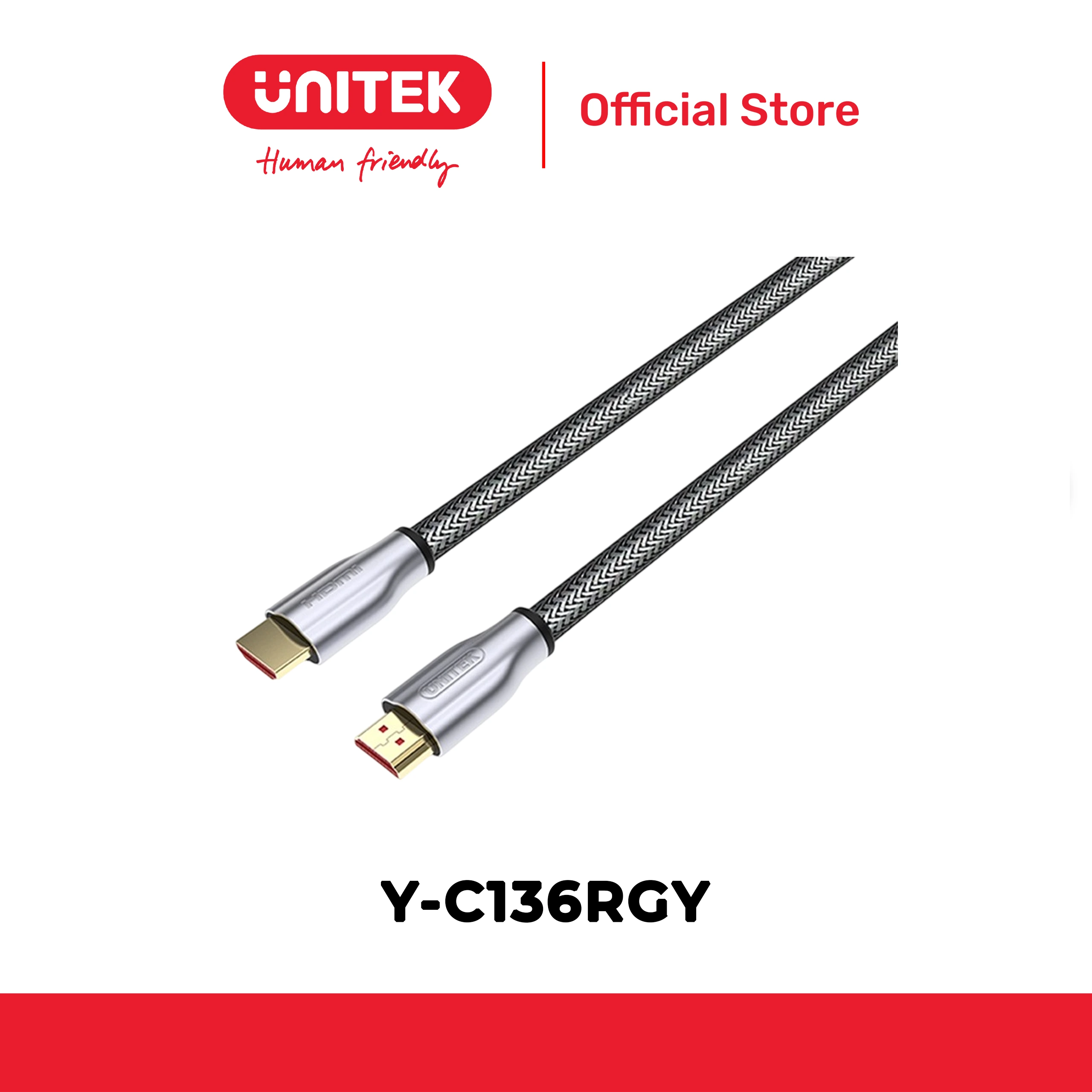 Cáp HDMI 2.0 4K@60Hz dài tới 5M UNITEK Y-C136RGY