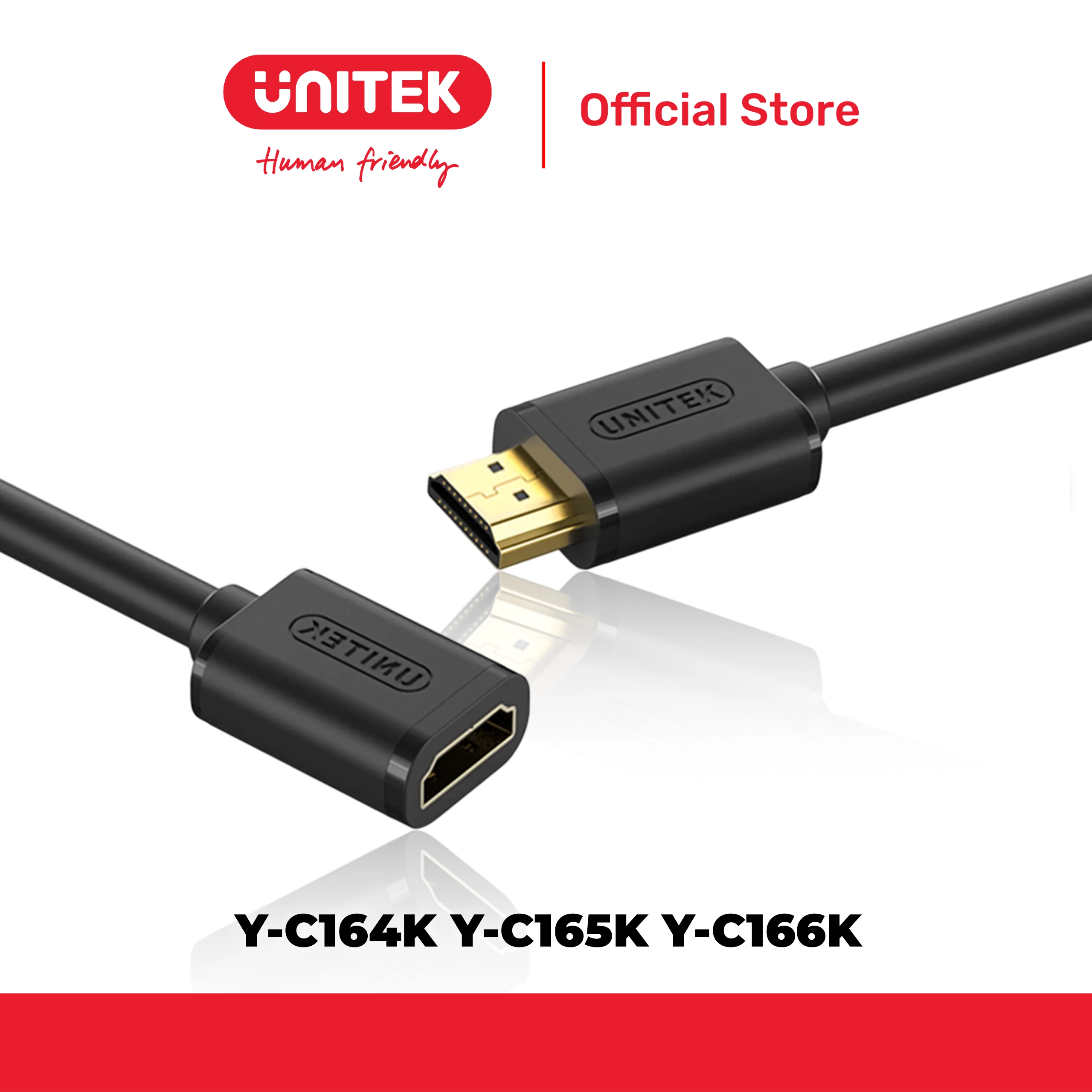 Cáp nối dài HDMI tối đa 4k30Hz dài đến 3M UNITEK Y-C164K