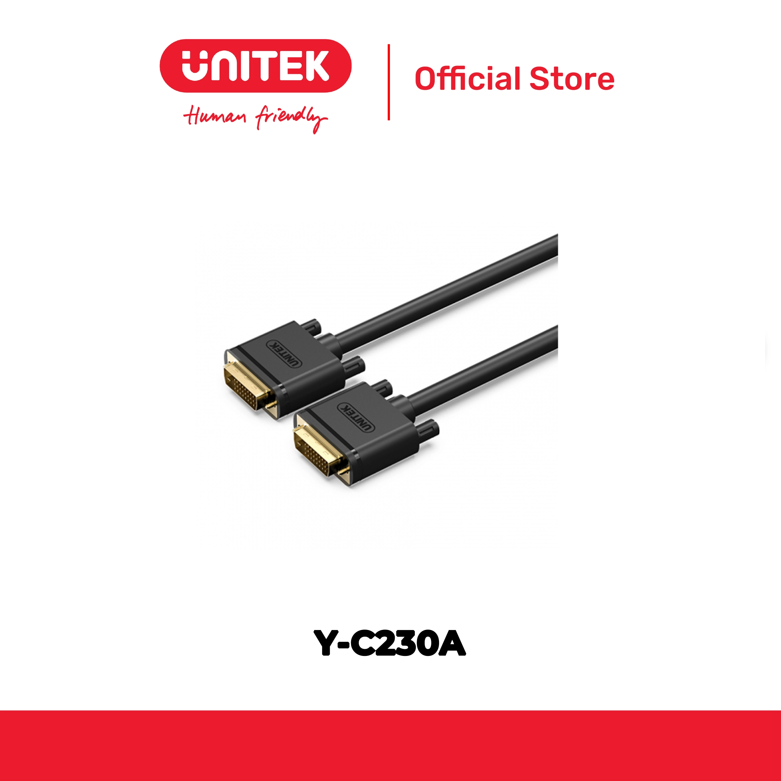 Cáp DVI 1080P@60Hz dài đến 20M UNITEK Y-C230A