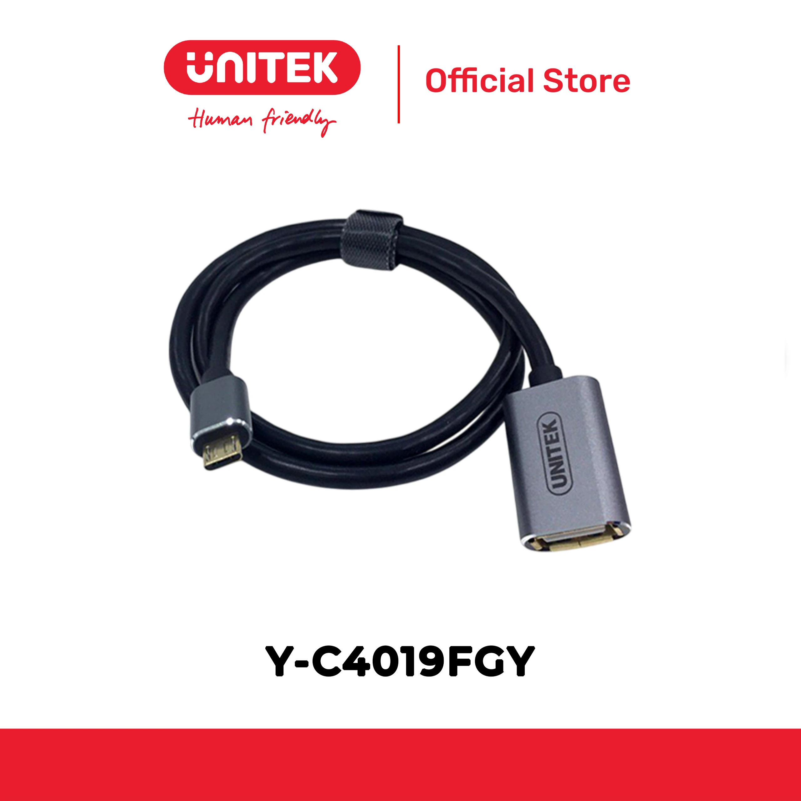 Cáp USB OTG 2.0 -> Micro USB UNITEK Y-C4019FGY