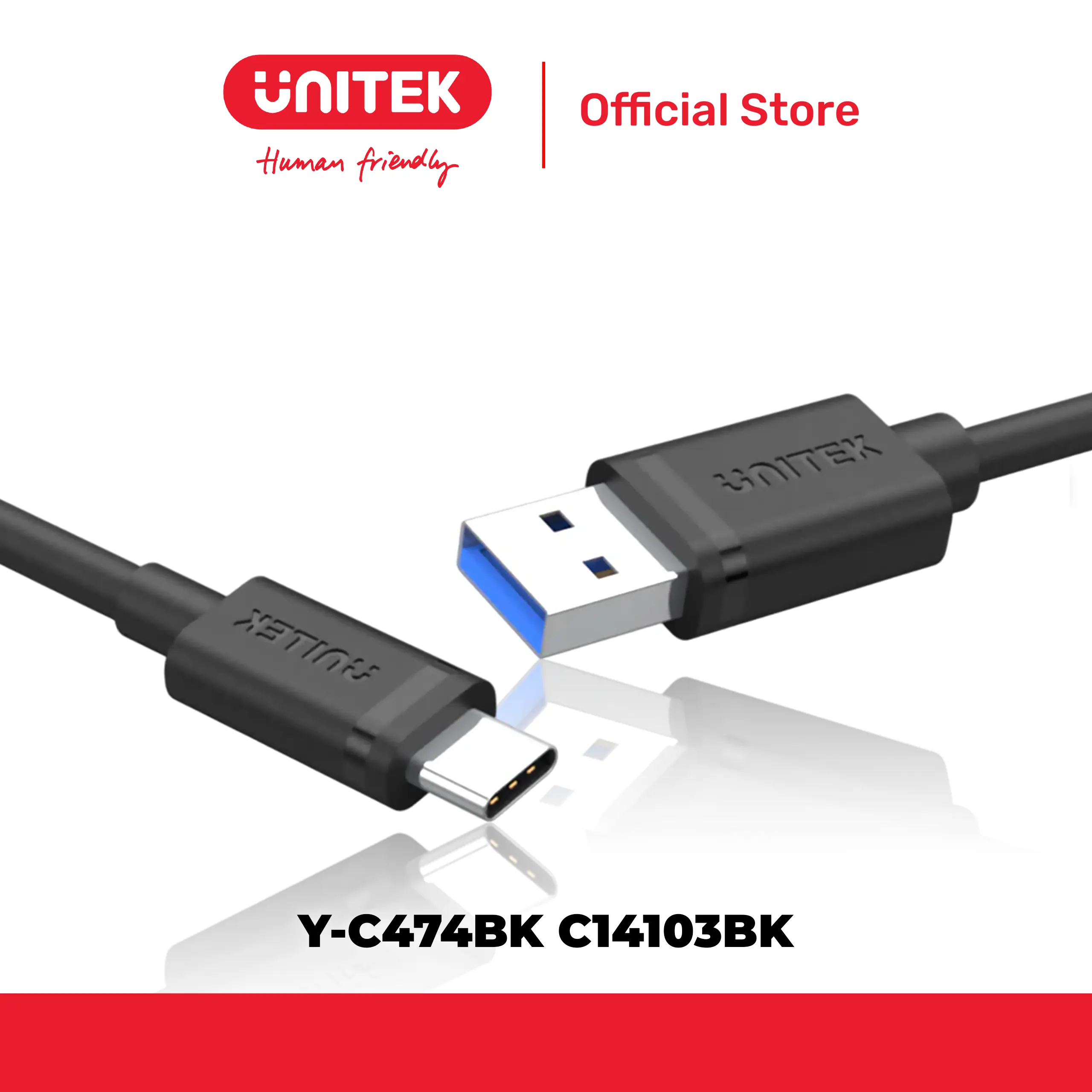 Cáp sạc USB 3.0 -> Type-C dài đến 3m UNITEK Y-C474BK