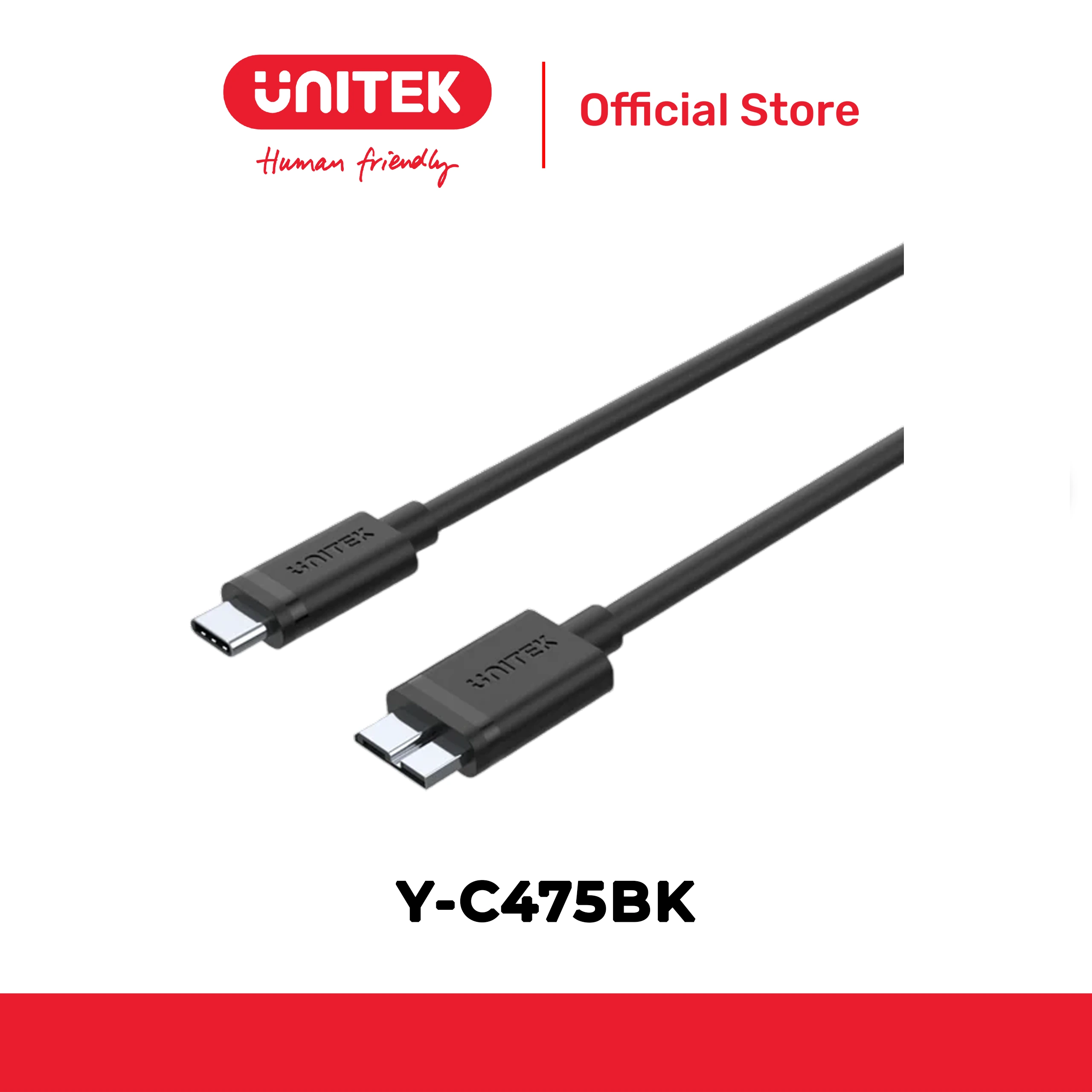 Cáp Type-C -> Micro-B (USB 3.0) UNITEK Y-C475BK