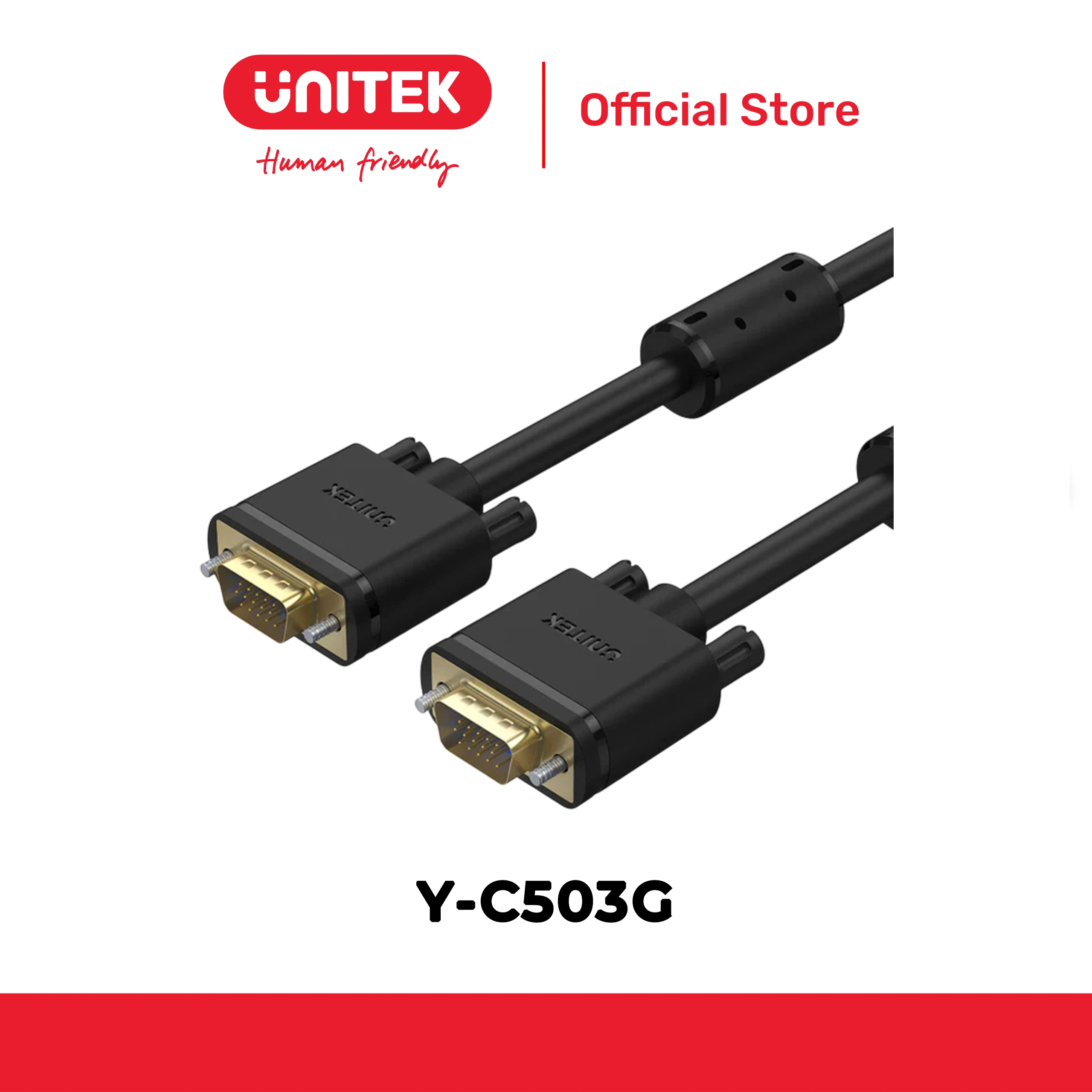 Cáp VGA 15 chân (3C+6) dài đến 30m 1080p@60Hz UNITEK Y-C511G