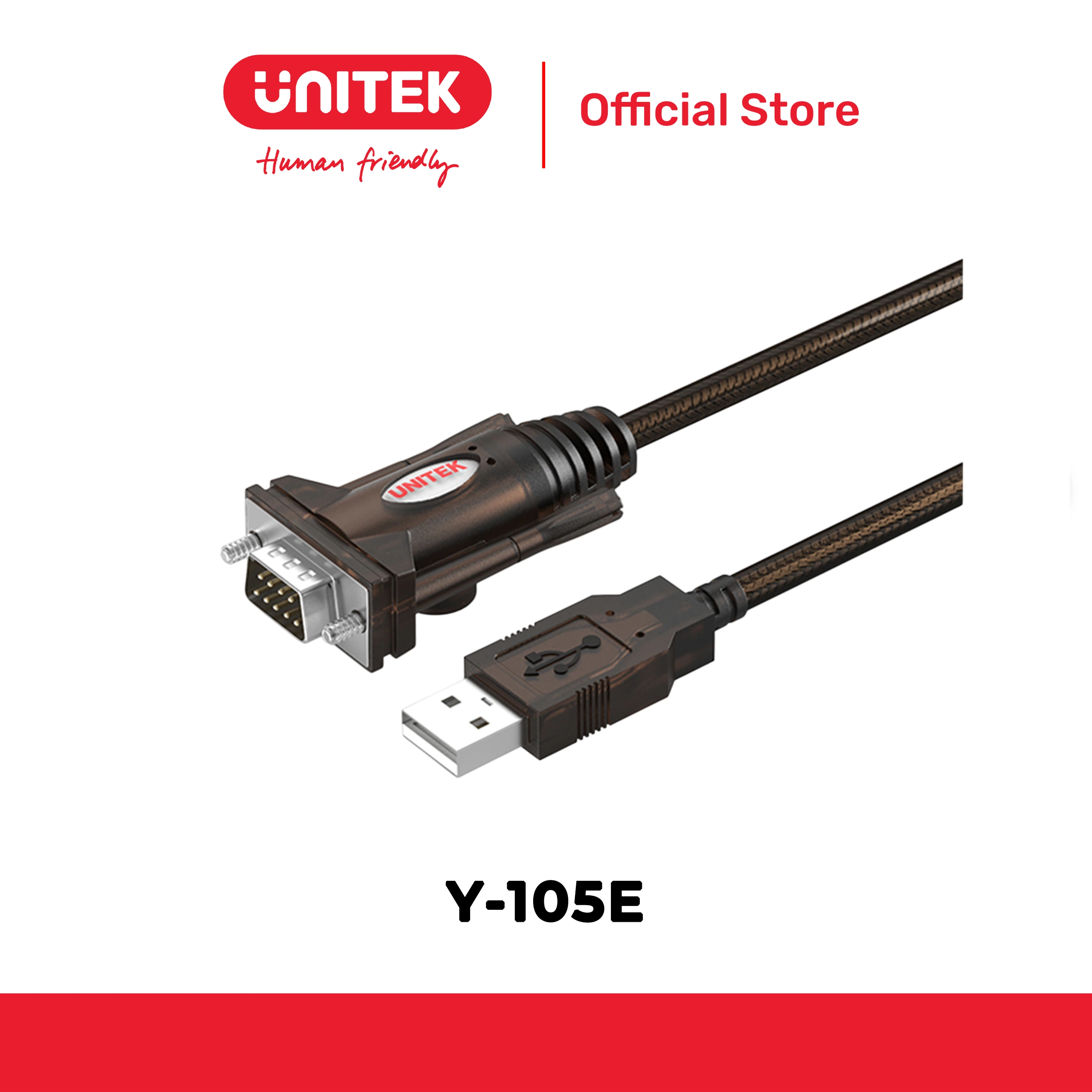 Cáp chuyển USB -> RS‑232 3m UNITEK Y‑105E